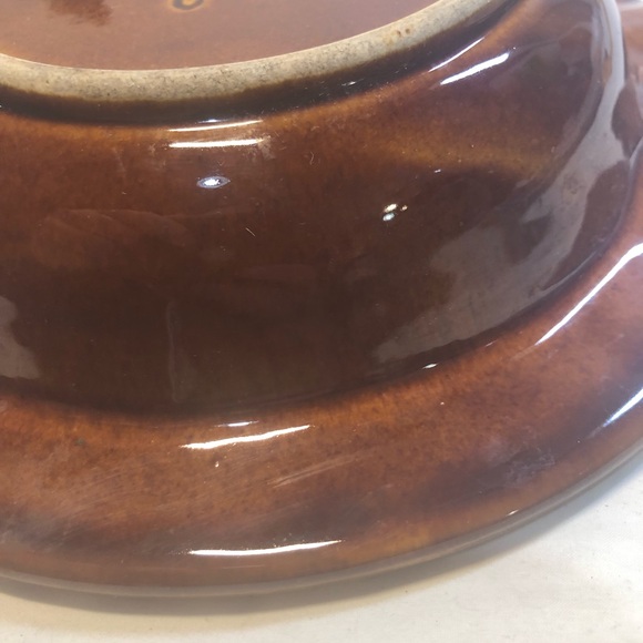 Vintage Brown Ceramic Ashtray with Deer Design Hull USA - Picture 5 of 13